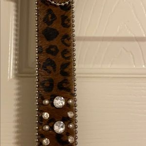Cheetah Hair print belt